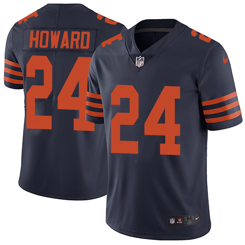 Nike Bears #24 Jordan Howard Navy Blue Alternate Men's Stitched NFL Vapor Untouchable Limited Jersey